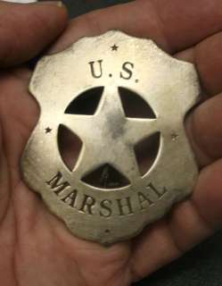 Re created HEAVY DUTY US MARSHAL old west style Lawman Badge  