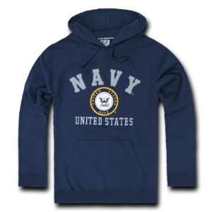  NAVY UNITED STATES NAVY MILITARY FLEECE PULLOVER HOODIES 