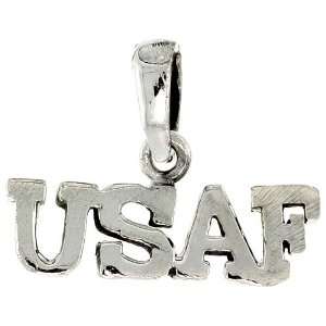  925 Sterling Silver United States Air Force USAF Pendant 
