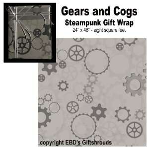  Steam Punk Gift Wrap: Gears and Cogs: Health & Personal 