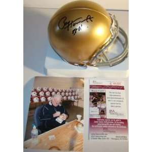  NEW Paul Hornung Signed Notre Dame Mini Helmet JSA Sports 