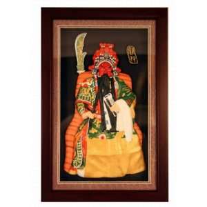  Wall Picture Frame w. 3D Chinese Opera Character Inlaid 