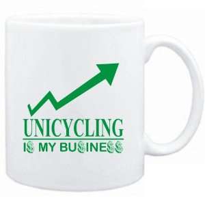  Mug White  Unicycling  IS MY BUSINESS  Sports Sports 