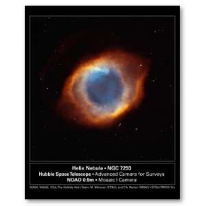   : The Eye of God Helix Nebula Hubble Telescope Print: Home & Kitchen