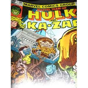  incredible Hulk Issue # 104 hulk and ka zar Marvel Books