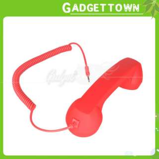 Red Unique Retro Telephone Style Headset for Samsung Galaxy S 2 I9100 