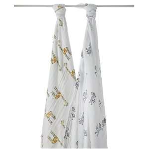    Aden + Anais 2 Pack Muslin Swaddle Wraps   Jungle Jam: Baby