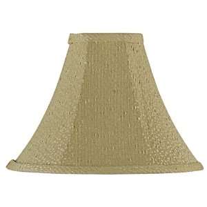  Textured Taupe Bell Lamp Shade 4x11x8.5 (Spider): Home 
