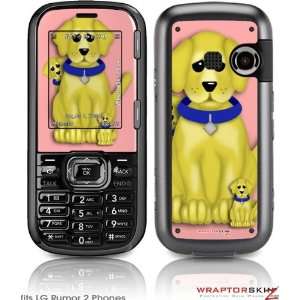  LG Rumor 2 Skin   Puppy Dogs on Pink by WraptorSkinz 