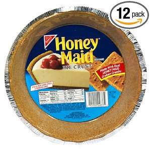Honey Maid Grahams, Pie Crust, 6 Ounce Packages (Pack of 12)  