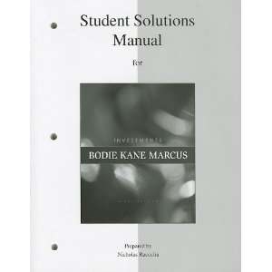   Student Solutions Manual for Investments [Paperback] Zvi Bodie Books