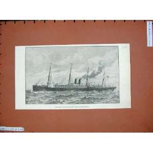   1890 Pacific Steam Navigation CompanyS Ship Oratava