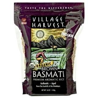 Village Harvest Organic Brown Indian Basmati, 16 Ounce (Pack of 6)
