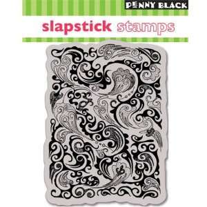  Paisley Swirls Slapstick Cling Stamp (Penny Black)