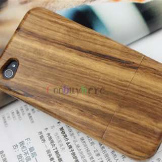   Handmade Wood Design Hard Case Slim Cover Skin for Apple iPhone 4