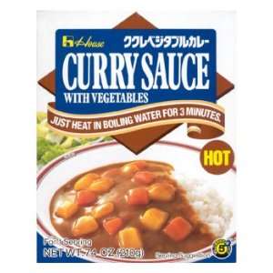 House   Instant Curry Sauce with Vegetables   Hot 7.4 Oz.  