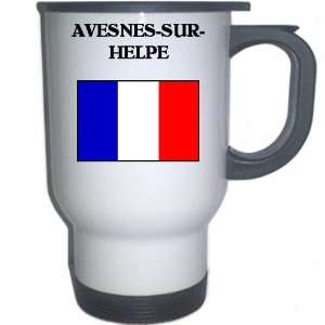  France   AVESNES SUR HELPE White Stainless Steel Mug 
