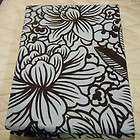 cynthia rowley wild unique floral shower curtain chocolate brown blue