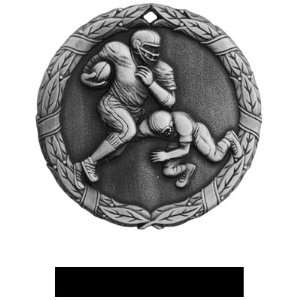  Hasty Awards Custom Football Medals M 300F SILVER MEDAL 