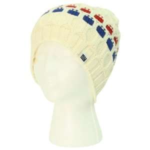   Awareness Fashion Winter Knit Hat   Off White / Navy / Red Sports
