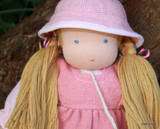 WALDORF STEINER HANDMADE DOLL Lge Size 38 cm GIRL  