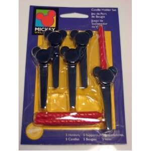  Mickey Mouse Birthday Candle Holder Set Wilton: Toys 