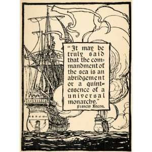   Fleet Francis Bacon Quote Art   Original Lithograph