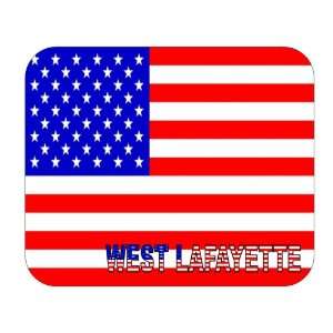  US Flag   West Lafayette, Indiana (IN) Mouse Pad 
