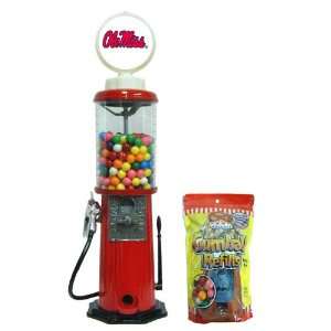   Ole Miss NCAA Red Retro Gas Pump Gumball Machine: Sports & Outdoors