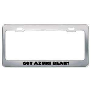 Got Azuki Bean? Eat Drink Food Metal License Plate Frame Holder Border 
