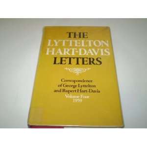   LYTTELTON HART DAVIS LETTERS VOLUME 4 1959 Rupert Hart Davis Books