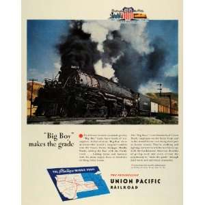 Union Pacific Railroad Strategic Middle Route Big Boy Locomotive Train 