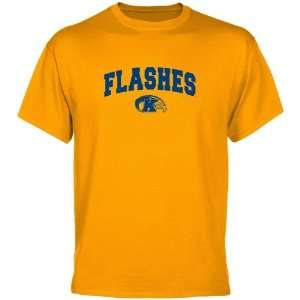 Kent State Golden Flashes Gold Logo Arch T shirt