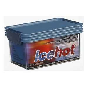  ClickClack 521036 Ice Hot 1 Quart Airtight Polycarbonate 