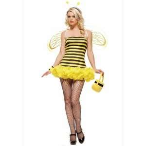   yellow satin silhouette mysterious bee costume dress 