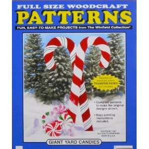    Giant Yard Candies Woodcraft Pattern Arts, Crafts & Sewing