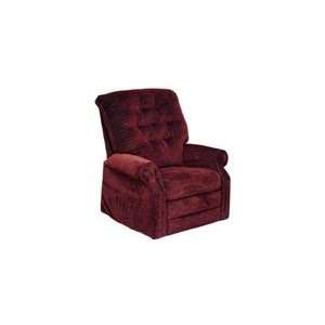 Patriot Powr Lift Full Lay Out Recliner in Vino Chenille by 