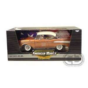  1957 Chevy Bel Air 1/18 L/E Sahara Brown: Toys & Games