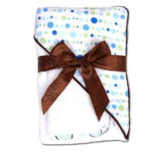  Hooded Towel   Blue Dot Line Baby