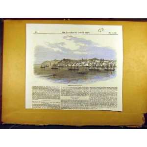 1853 Russian Gun Boats Galatz Harbour Port Gallipoli 