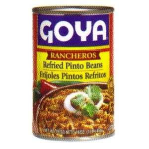 Goya Refried Pinto Beans Rancheros 16 oz  Grocery 