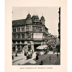  1910 Halftone Print Friedrich Street Passage Theater 