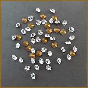   Crystal Clear Chatons Vintage Article 1100 Pointed Back Rhinestones