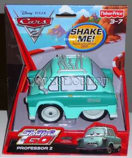 Disney Pixar CARS 2 SHAKE N GO PROFESSOR Z Worldwide Ship  