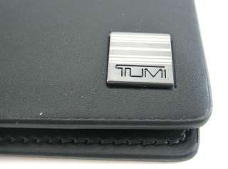 Tumi Tango Nappa Leather Black Double Billfold Wallet  