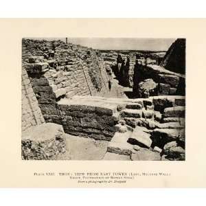  1897 Photogravure Ancient Greece Troy Mycenae Wall Roman 