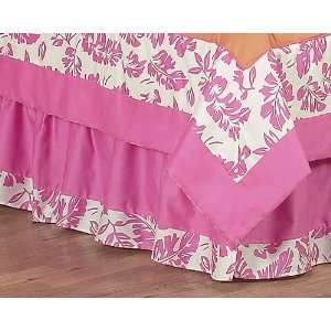 Tropical Hawaiian Bed Skirt for Surf Crib and Toddler Bedding Sets