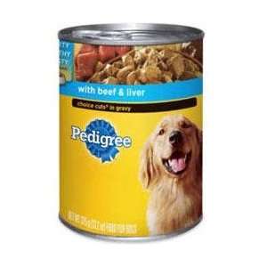  Pedigree Choice Cuts with Beef and Liver Canned Dog Food 