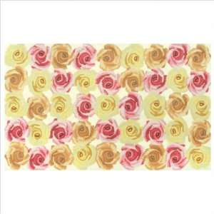  TRM Kids Rose Patch Pink / Yellow Contemporary Rug Size: 1 