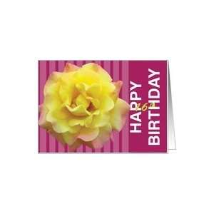  16th Birthday Yellow Rose Card Toys & Games